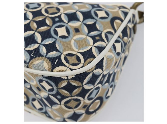 Céline CELINE Hand Bag Canvas Navy Gold Tone - vista 16