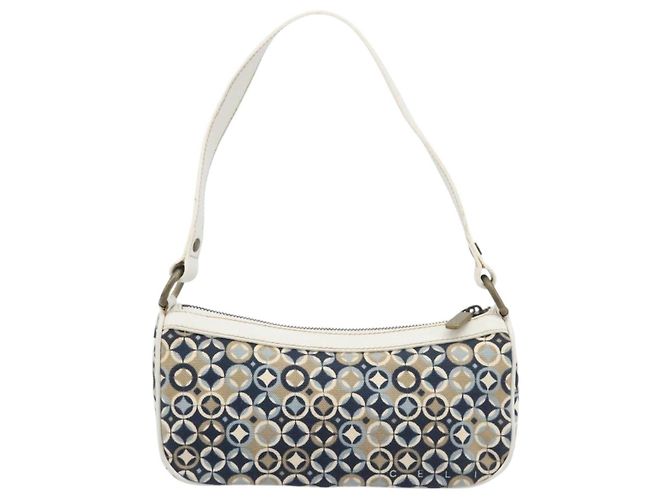 Céline CELINE Hand Bag Canvas Navy Gold Tone - vista 2