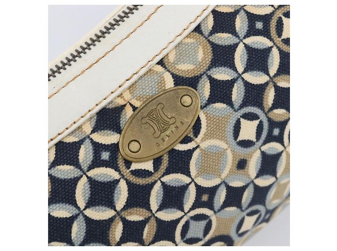 Céline CELINE Hand Bag Canvas Navy Gold Tone - vista 20