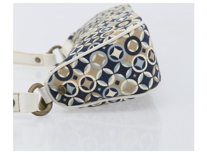 Céline CELINE Hand Bag Canvas Navy Gold Tone - vista 4
