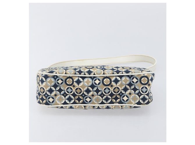 Céline CELINE Hand Bag Canvas Navy Gold Tone - vista 5