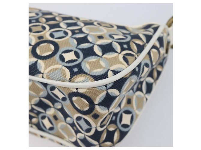 Céline CELINE Hand Bag Canvas Navy Gold Tone - vista 9