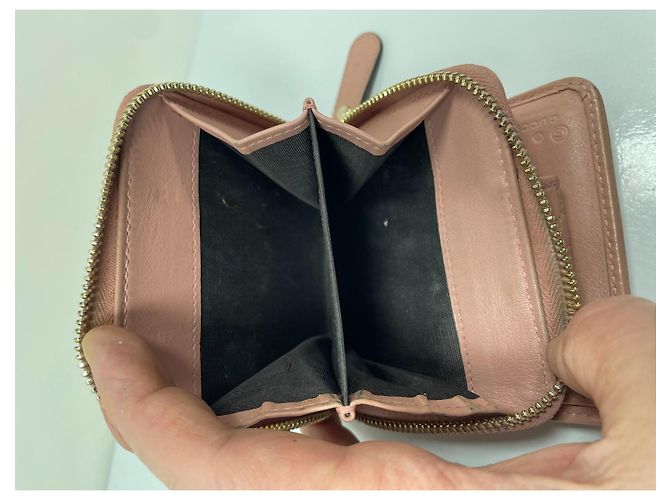 Gucci Microguccissima Cartera con Cierre Perimetral en Piel Rosa - vue 10