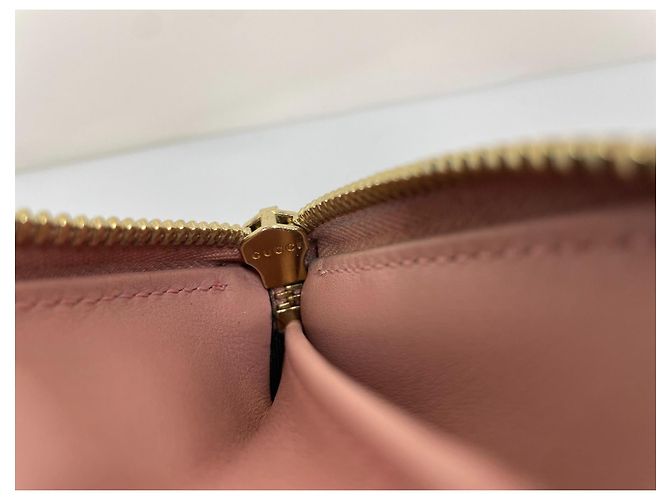 Gucci Microguccissima Cartera con Cierre Perimetral en Piel Rosa - vue 12