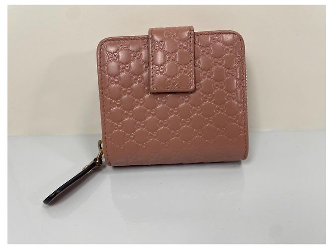 Gucci Microguccissima Cartera con Cierre Perimetral en Piel Rosa - vue 3