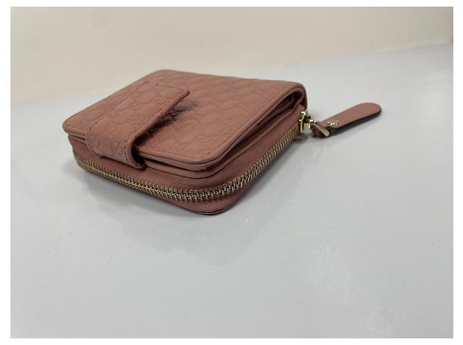 Gucci Microguccissima Cartera con Cierre Perimetral en Piel Rosa - vue 5
