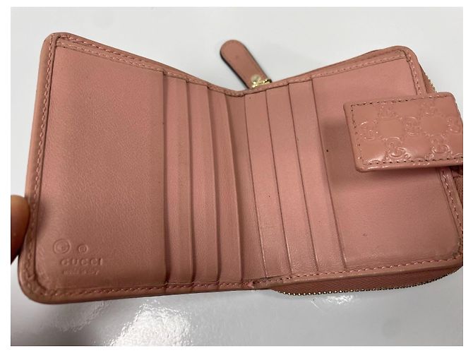 Gucci Microguccissima Cartera con Cierre Perimetral en Piel Rosa - vue 9