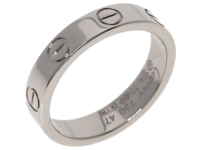 Anello Cartier Mini Love in oro bianco 18K - vista 2
