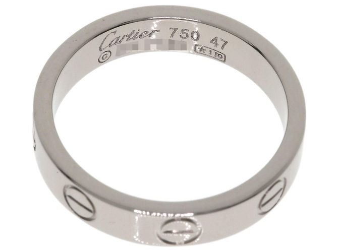 Anello Cartier Mini Love in oro bianco 18K - vista 4