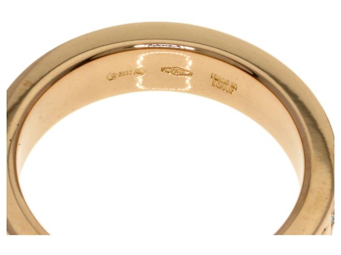 Bulgari Anello Bvlgari Double Logo in oro rosa 18K e diamanti - vista 5