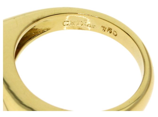 Christian Dior Ehering aus 18K Gelbgold mit Diamanten - Ansicht 5