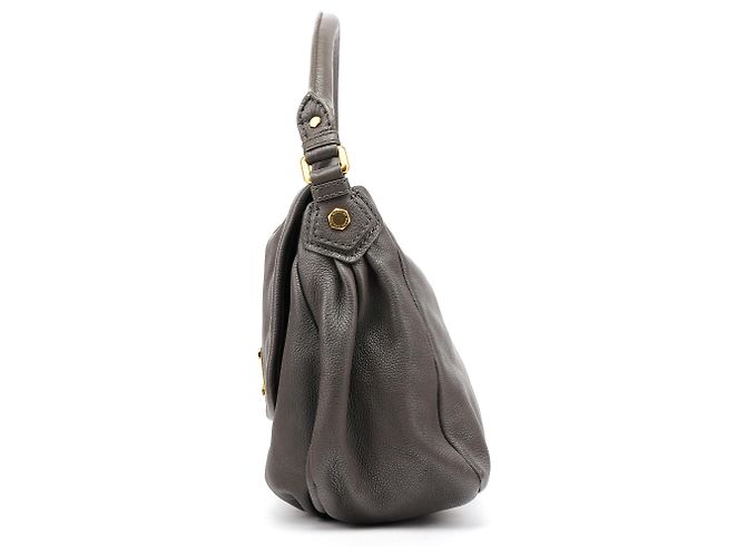 Marc by Marc Jacobs Borsa 2-Way Classic Q in pelle grigia - vista 2