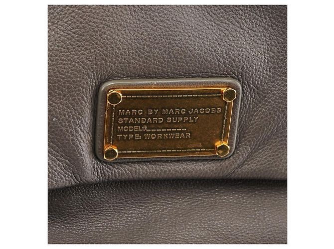 Marc by Marc Jacobs Borsa 2-Way Classic Q in pelle grigia - vista 6