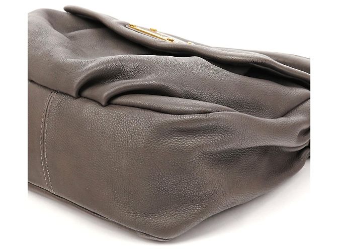 Marc by Marc Jacobs Borsa 2-Way Classic Q in pelle grigia - vista 9