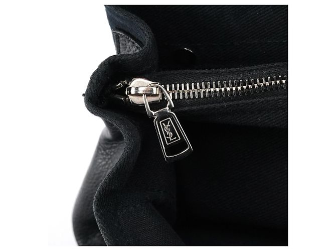Yves Saint Laurent 283761 Borsa 2-Way Muse Two in pelle nera - vista 10