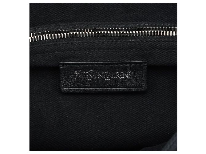 Yves Saint Laurent 283761 Borsa 2-Way Muse Two in pelle nera - vista 11