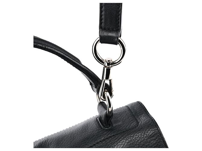 Yves Saint Laurent 283761 Borsa 2-Way Muse Two in pelle nera - vista 12