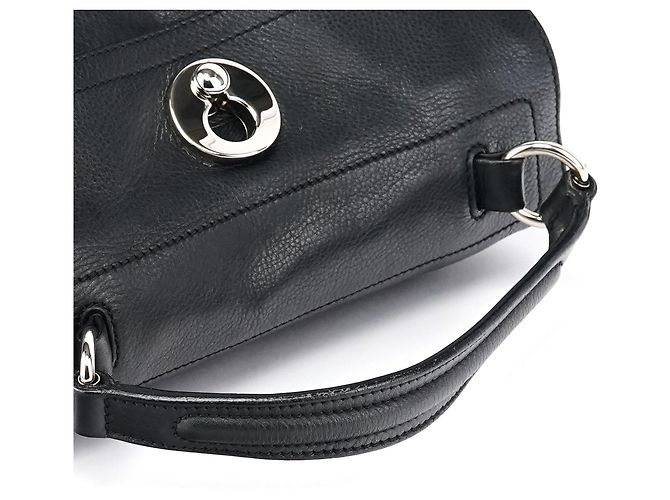 Yves Saint Laurent 283761 Borsa 2-Way Muse Two in pelle nera - vista 13