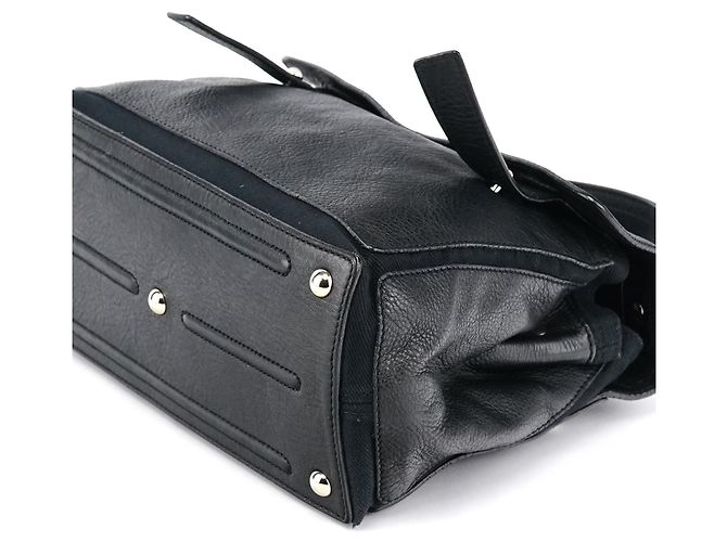 Yves Saint Laurent 283761 Borsa 2-Way Muse Two in pelle nera - vista 14