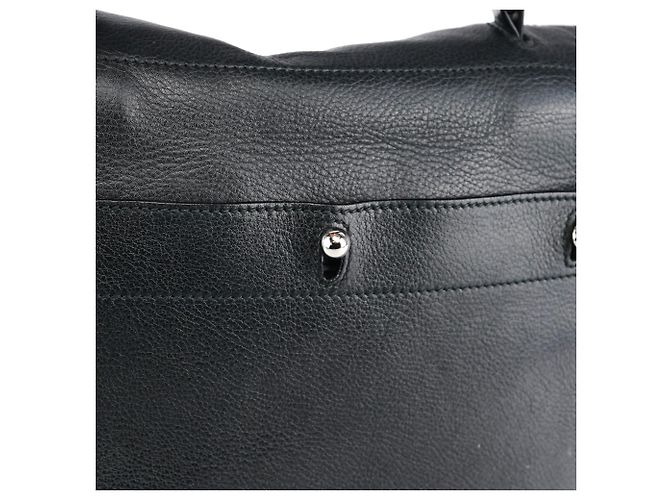 Yves Saint Laurent 283761 Borsa 2-Way Muse Two in pelle nera - vista 16