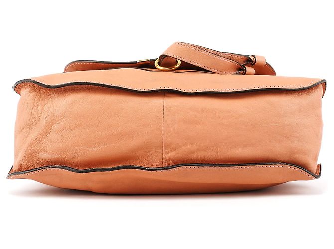 Chloé Borsa a tracolla Marcie in pelle rosa tenue - vista 5