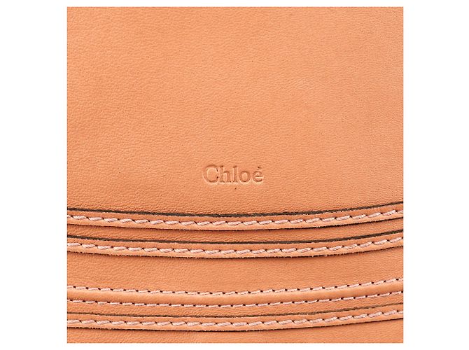 Chloé Borsa a tracolla Marcie in pelle rosa tenue - vista 6