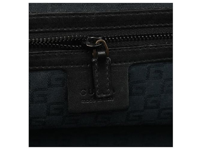 Gucci Borsa Bowling 2002 in pelle nera con chiusura in legno - vista 14