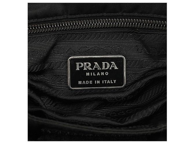 Prada Borsa Tote 1998 Black Tessuto Plex Nylon - vista 10