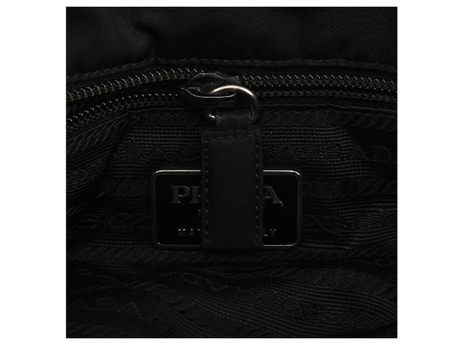 Prada Borsa Tote 1998 Black Tessuto Plex Nylon - vista 11