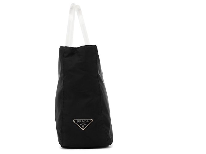 Prada Borsa Tote 1998 Black Tessuto Plex Nylon - vista 2