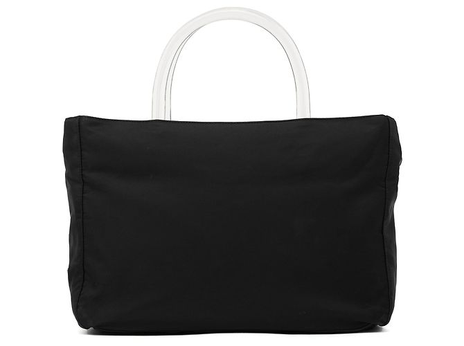 Prada Borsa Tote 1998 Black Tessuto Plex Nylon - vista 3