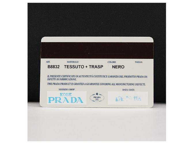Prada Borsa Tote 1998 Black Tessuto Plex Nylon - vista 9