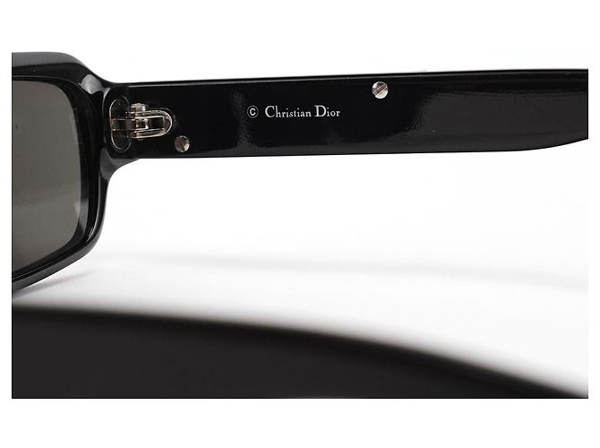 DiorSunStrass 2 Black Strass Rectangular Sunglasses - view 5