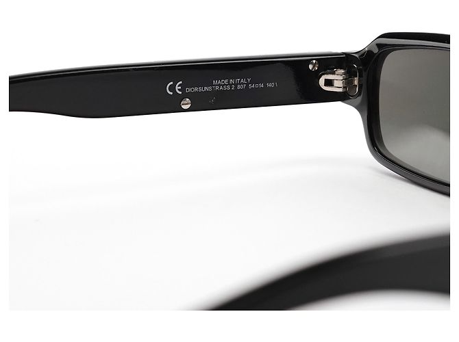 DiorSunStrass 2 Black Strass Rectangular Sunglasses - view 7