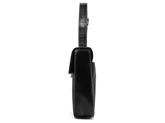 Prada Borsa con manico B7097 Black Tessuto Vitello Top Handle Bag - vista 2