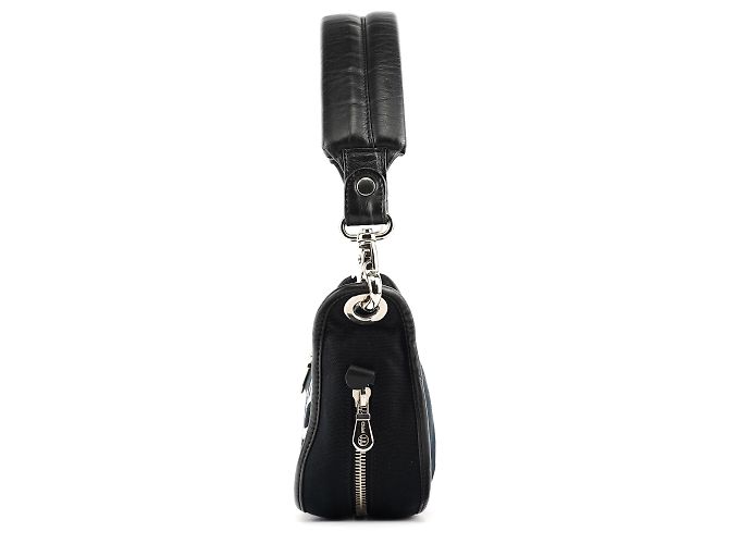 Chloé Borsa a tracolla in tela con logo nera - vista 2