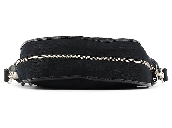 Chloé Borsa a tracolla in tela con logo nera - vista 5