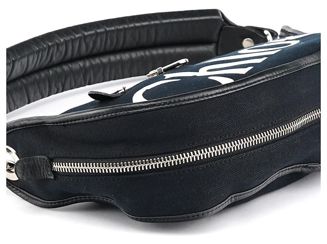 Chloé Borsa a tracolla in tela con logo nera - vista 9