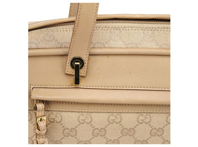 Gucci Borsa Tote 92729 Beige GG Leather - vista 11