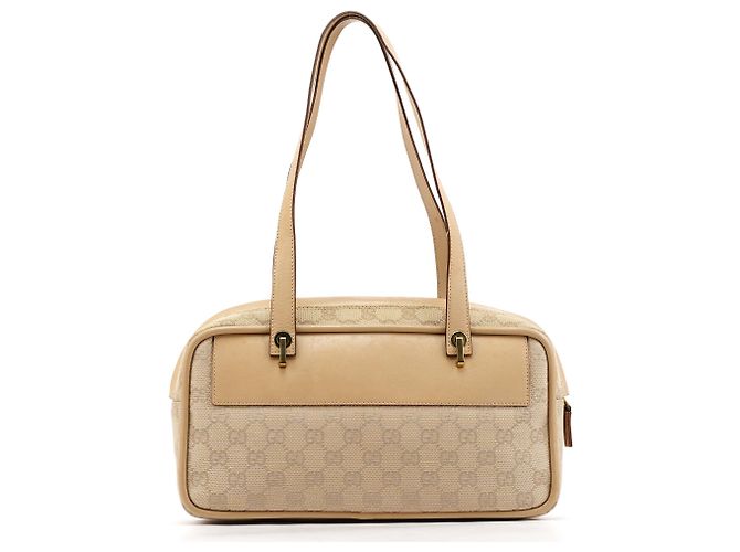Gucci Borsa Tote 92729 Beige GG Leather - vista 3