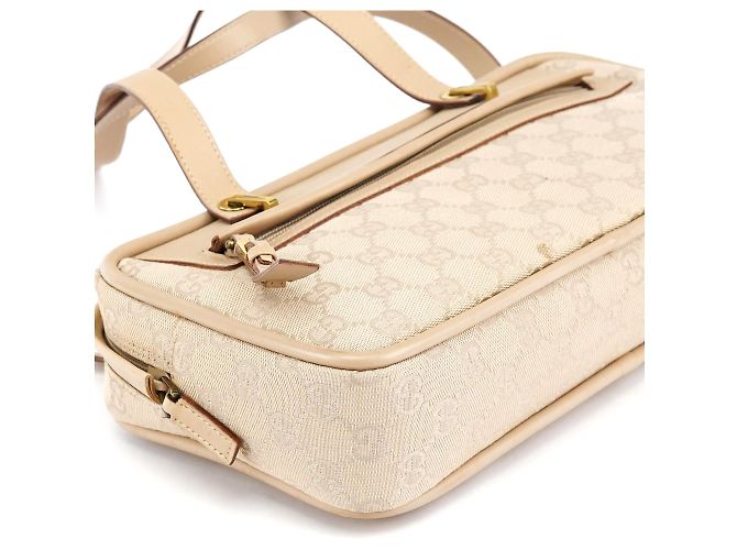 Gucci Borsa Tote 92729 Beige GG Leather - vista 8