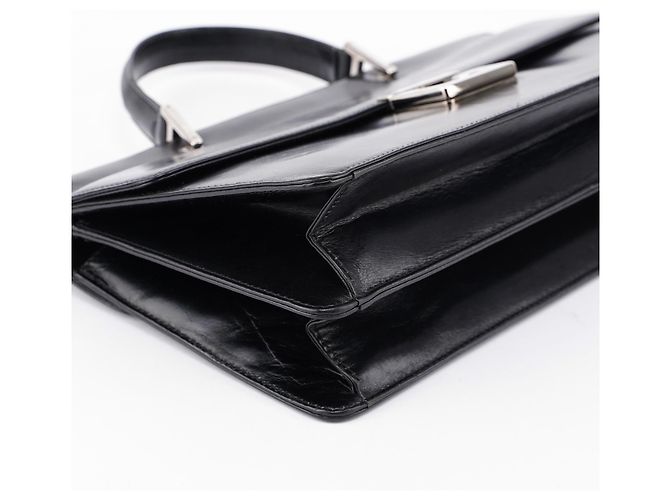 Gucci Schwarze Ledertasche G Square - Ansicht 10