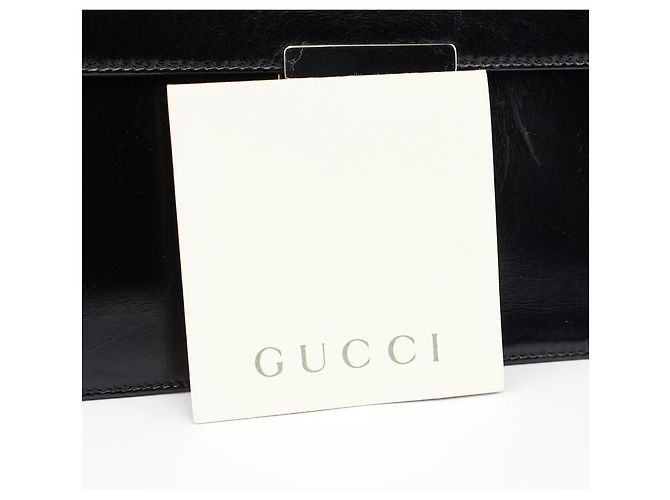 Gucci Schwarze Ledertasche G Square - Ansicht 12