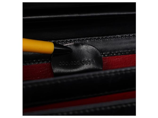 Gucci Schwarze Ledertasche G Square - Ansicht 15