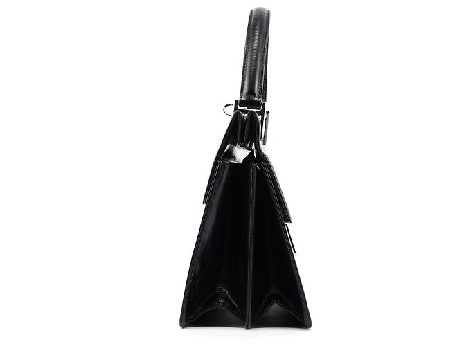 Gucci Schwarze Ledertasche G Square - Ansicht 2