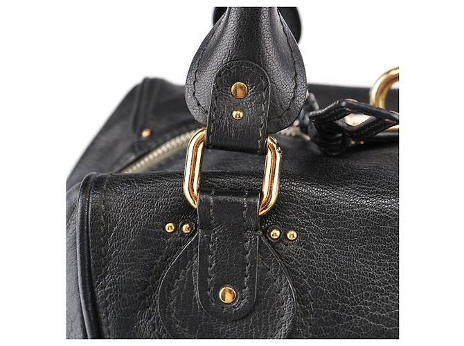 Chloé Borsa a tasca Paddington in pelle nera - vista 7