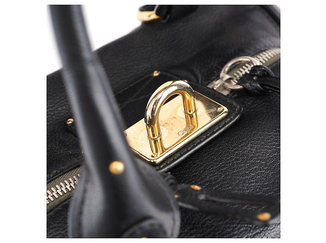 Chloé Borsa a tasca Paddington in pelle nera - vista 9