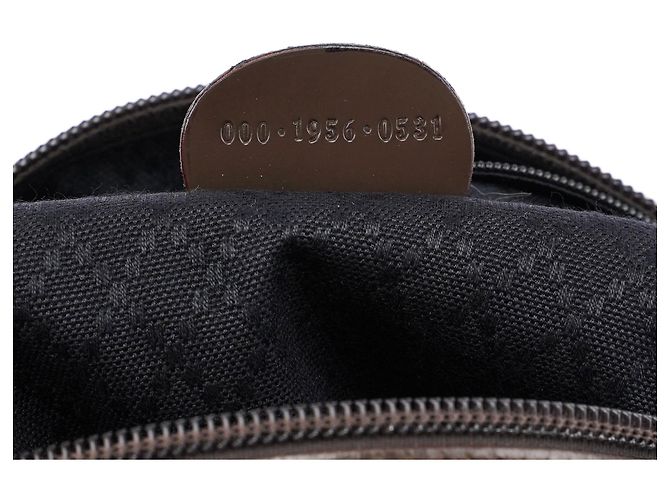 Bamboo Gucci Borsa a tracolla in tela marrone con bambù - vista 13