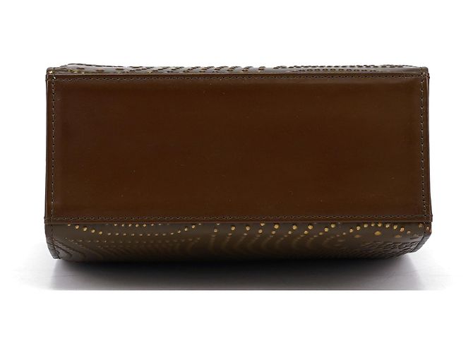 Chloé Mini borsa in pelle borchiata marrone - vista 5