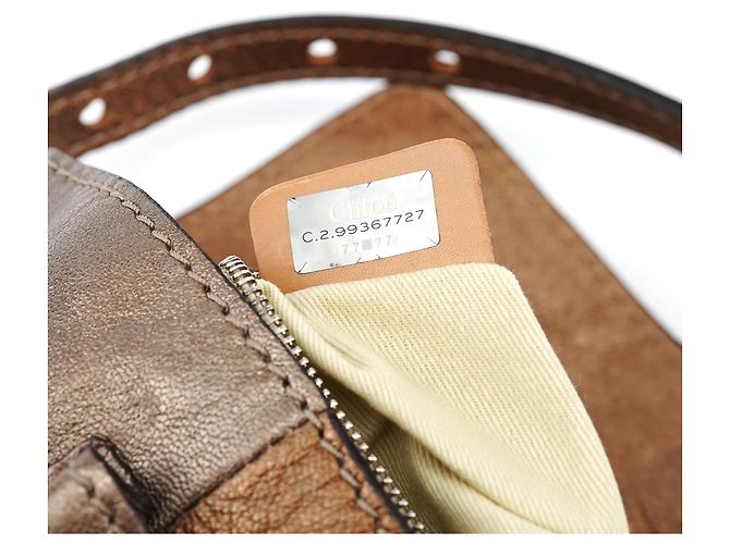 Chloé Borsa a tracolla con cintura in pelle marrone - vista 13